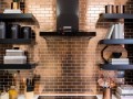 muro de cocina azulejo modelo acero inoxidable brique64 cuivre