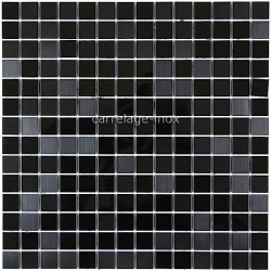 Splashback kitchen stainless steel 1m2 mosaic stainless steel shower mirror black mix