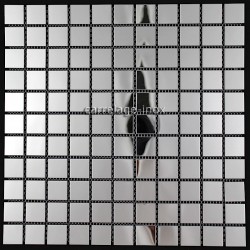 teja de acero inoxidable pulido espejo de mosaico de azulejos miroir-25