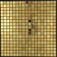 tiled floors stainless steel dore mosaic faience Fusion Or