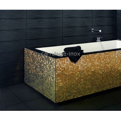 carrelage inox dore mosaique faience Fusion Or