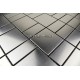 Mosaic stainless steel tile kitchen splashback argos