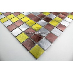 plate mosaic aluminium floor shower bathroom alu 25 golden