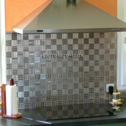 Mosaic stainless steel 1m2 splashback kitchen tiles duplica 48
