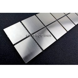 Listel de acero inoxidable friso de azulejos de mosaico de acero de metal REGULAR 48