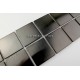 Listel inox mosaique carrelage frise acier metal REGULAR 48 NOIR