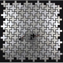 carrelage inox mosaique 1m2 faience credence CROSS