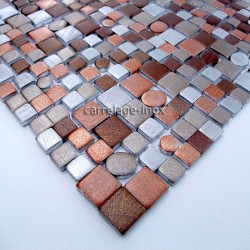 tile mosaic aluminum tile kitchen splashback trendy beige