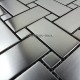 tiled floors stainless backsplash kitchen mosaic SONATE