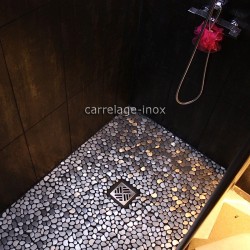 Mosaique inox 1 m2 carrelage faience credence GALET