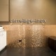 Mosaic stainless steel backsplash kitchen shower copper FUSION CUIVRE