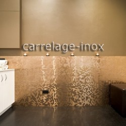 Mosaico de acero inoxidable cocina y ducha mezcla de cobre FUSION CUIVRE