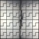 mosaique inox carrelage modele SPIRO