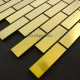 carrelage inox mosaique modele BRIQUE 64 GOLD