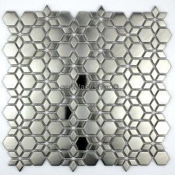 teja de acero inoxidable mosaico de la ducha del baño de la ESTRELLA