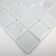 mosaïque verre douche salle de bain crédence cuisine mat blanc 48