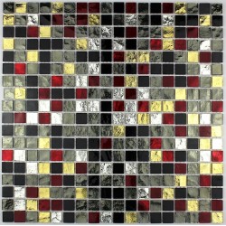 tile mosaic glass splashback kitchen gloss-dium