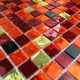 azulejo de mosaico de vidrio cocina bano gloss-chikStrass Chika
