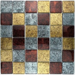 tile mosaic glass splashback kitchen lux 48 gold