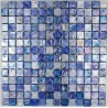 Salle de bain mosaique verre Arezo Bleu