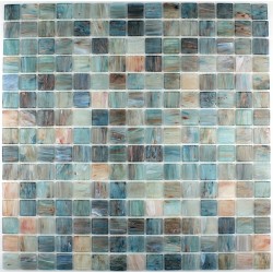 azulejo de mosaico de ducha ducha de pasta de vidrio goldline-turquoise