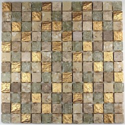 tile shower mosaic shower glass and stone calvi gold