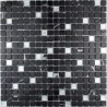 azulejo de mosaico de ducha ducha de vidrio y de la piedra Mandala Silver