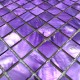 crédence cuisine carrelage douche sol mosaïque douche nacre 23 violet