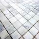 mosaico de marmol ducha y baño Nizza Blanc