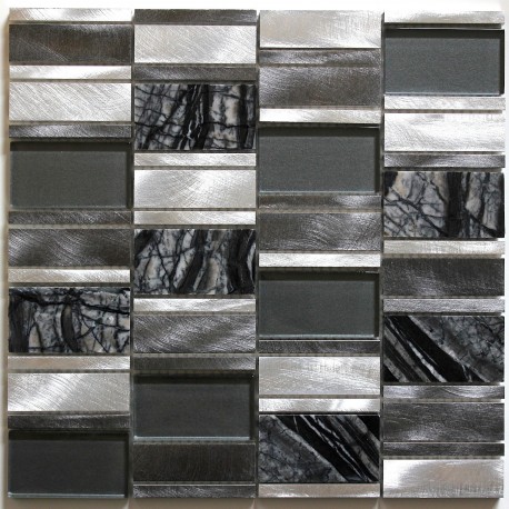 azulejo de mosaico de aluminio vidrio  azulejos de la cocina Albi Gris