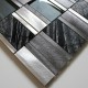azulejo de mosaico de aluminio vidrio  azulejos de la cocina Albi Gris
