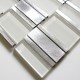 Mosaique aluminium carrelage 1 plaque BLEND GRIS