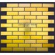 mosaique inox de couleur modèle 1m-brique64gold