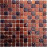 Mosaico en Acero Inoxidable 1 placa modelo METALLIC-MARRON