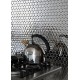 muestra mosaico de acero muro cocina metro cuivre