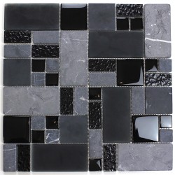 Mosaic stone and glass floor and wall mvp-shadow