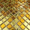 Glass mosaic bathroom and kitchen Strass Gold