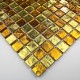Azulejo mosaico de vidrio bano y ducha Strass Gold
