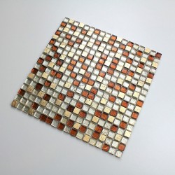 Mosaico de vidrio y piedra baño y ducha Otika