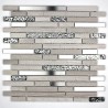 Mosaic stone and stainless wall mp-novak
