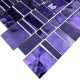 azulejo de vidrio mosaico de vidrio muro de cocina pulp-violet