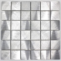 mosaique aluminium carrelage cuisine crédence alu reg 48