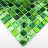 tile sample mosaic glass floor and wall model Strass Vert