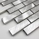 carrelage echantillon metal aluminium mosaique  modele alu-brique64