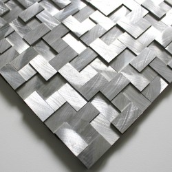 mosaique echantillon metal aluminium modele alu-konik