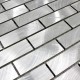 mosaic tile wall kitchen backsplash aluminum 1m-alu-brique64