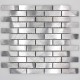 azulejo mosaico pared cocina aluminio 1m-alu-brique64