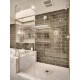 azulejo de acero inoxidable espejo pared cocina y baño 1m-brique150-miroir