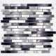 Mosaique aluminium carrelage 1 plaque BLEND GRIS