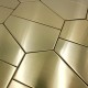 Mosaique metal acier inox cuisine credence et fond de hotte 1m-cedargold
